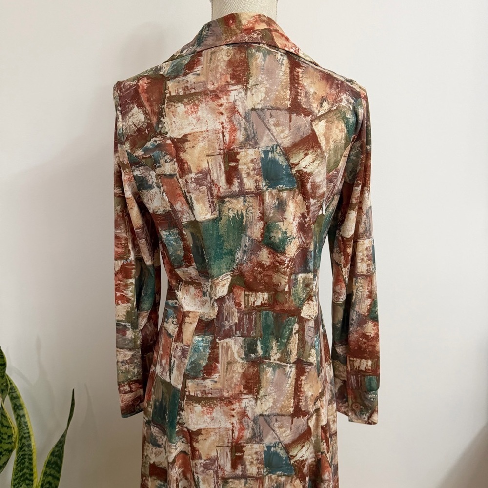 Vintage 70’s Country Miss Collar Chic Button Up Dress - Picture 5 of 10